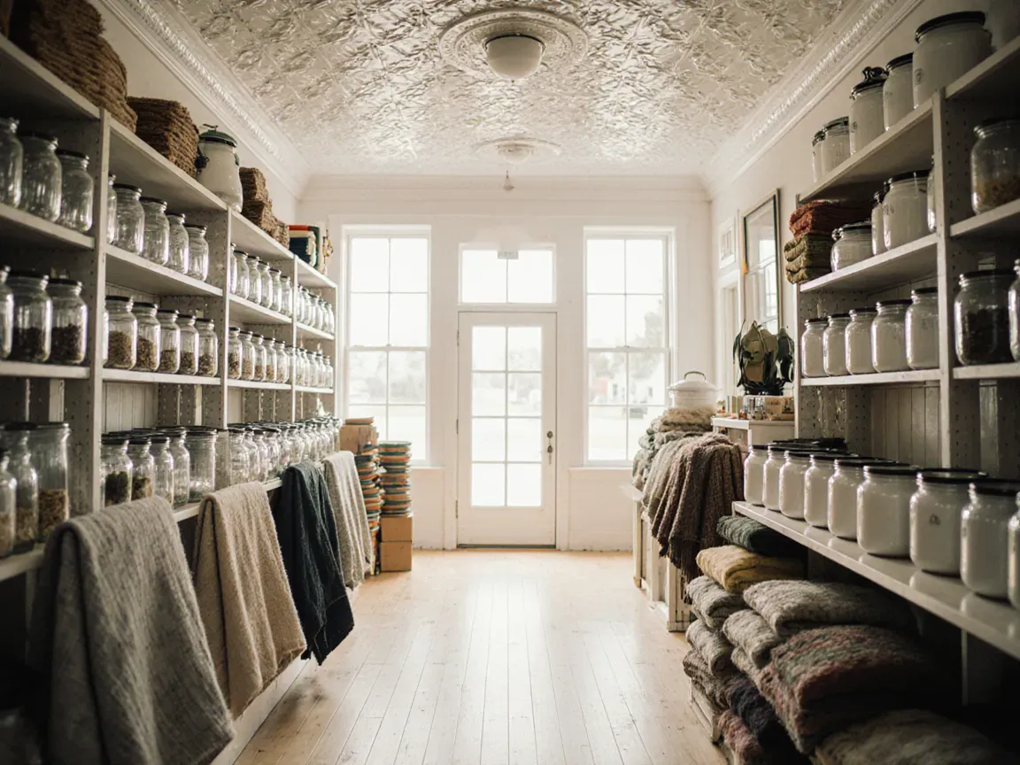 the Chequamegon Mercantile storefront and interior on Chequamegon Square