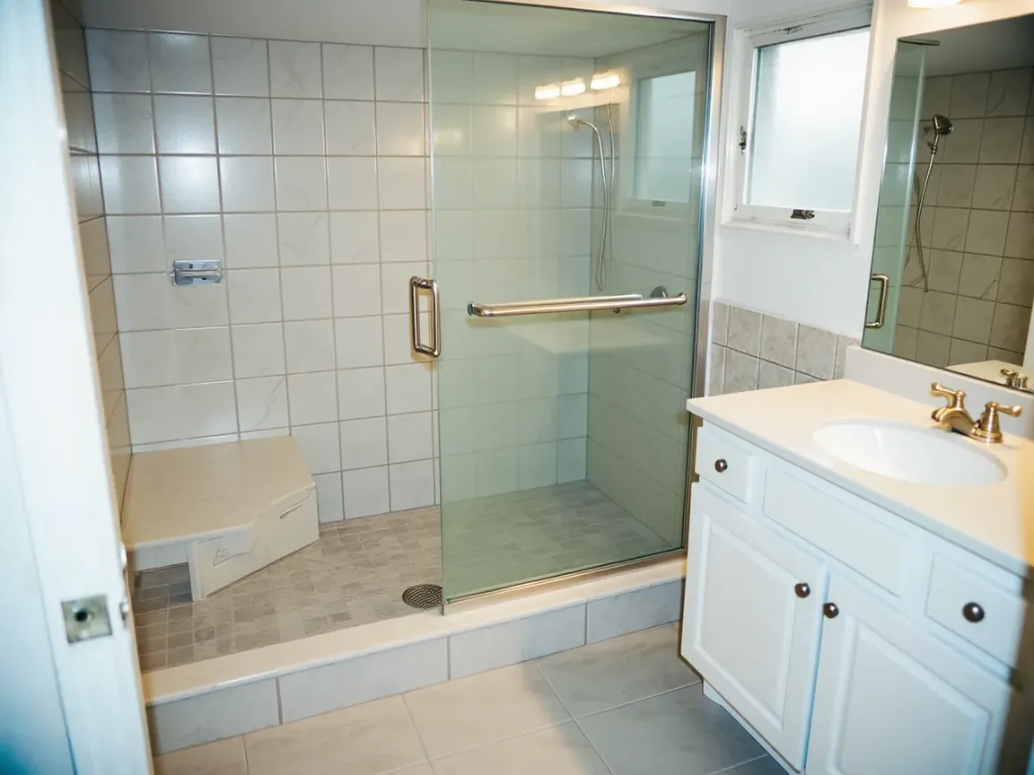 bathroom conversion, after