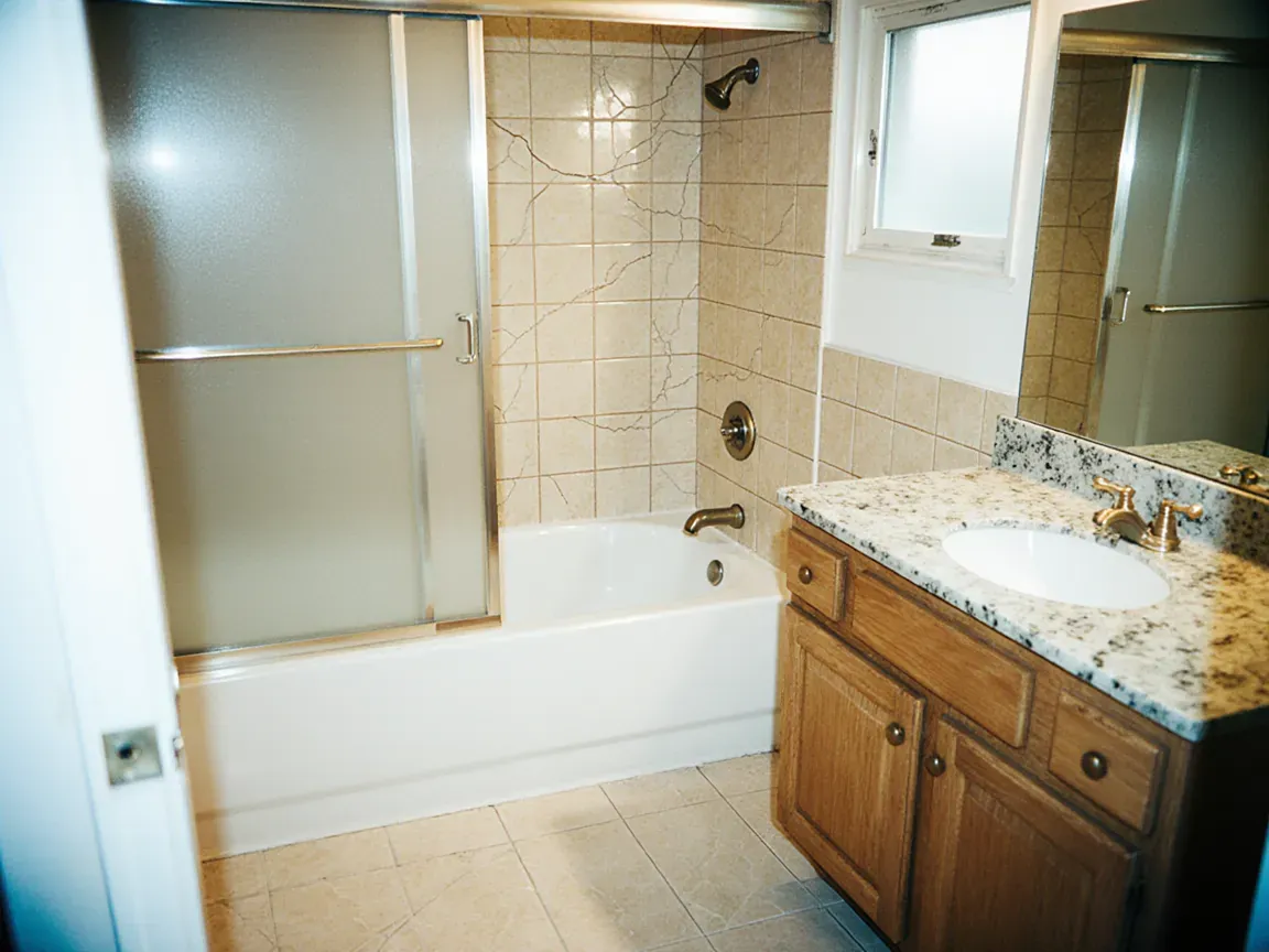 bathroom conversion, before